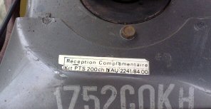 l'homologation! étiquette d'homologation